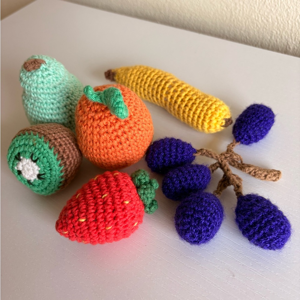 Handcrafted Crochet Fruit Toy Collection - Picture 4 of 6